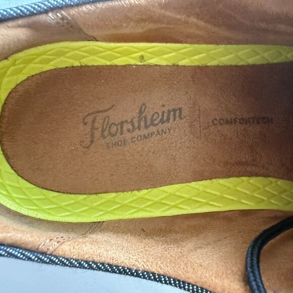 Florsheim Navy Blue/Tan Dress Shoe Size 10 main image 6
